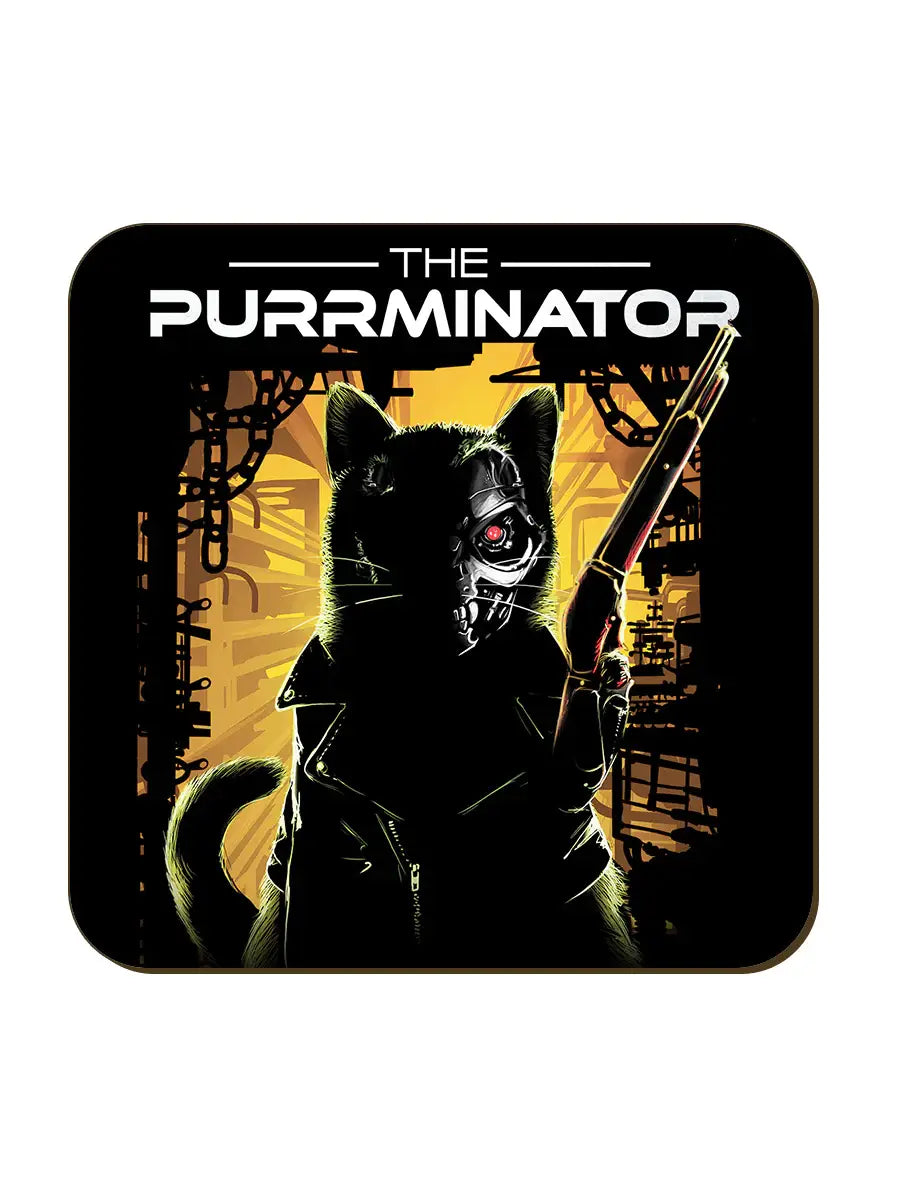 The Purrminator Coaster