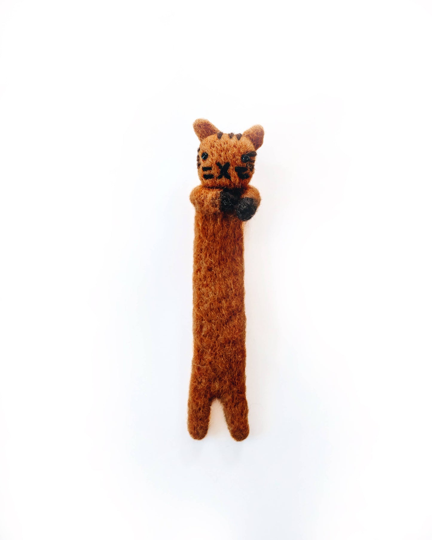 Cat Bookmark, Needle Felted Bookmark, Handmade, 100% Wool