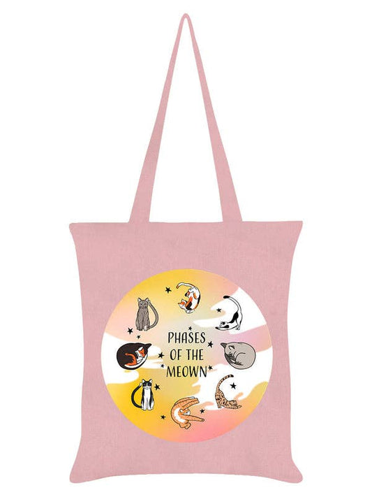 Phases Of The Meown Pale Pink Tote Bag