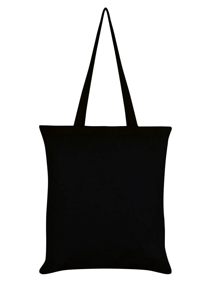 Spooky Cat Tarot The Hermit Black Tote Bag