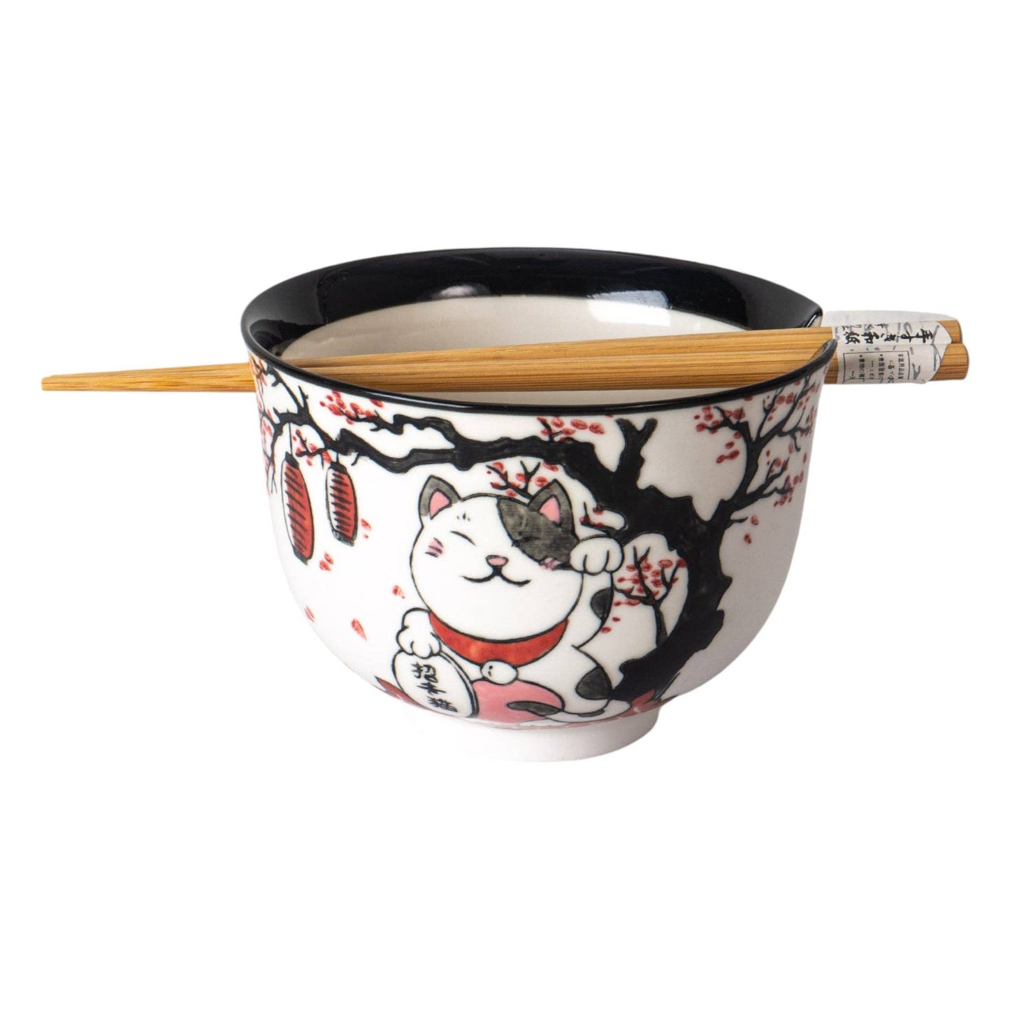 18oz Donburi Bowl With Chopsticks Set - Lucky Cat Festival