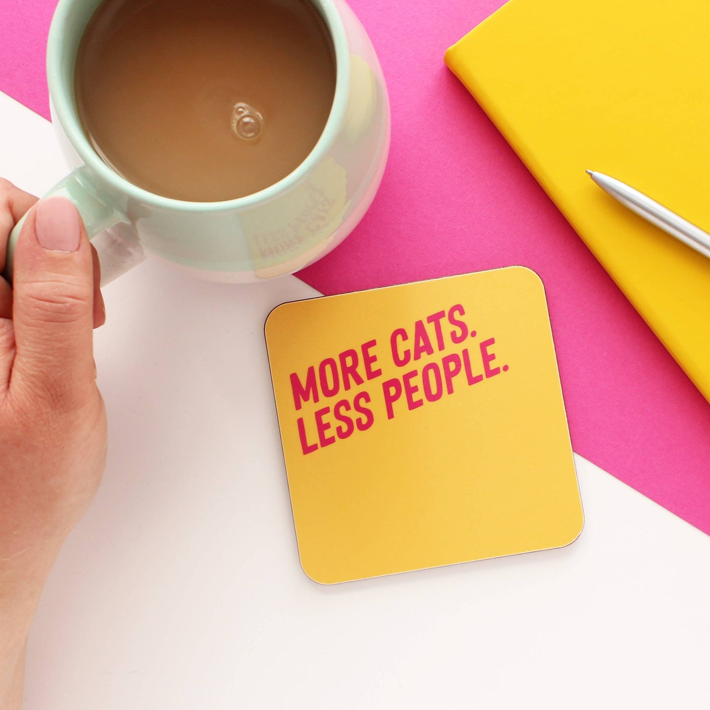 More Cats Less People Coaster