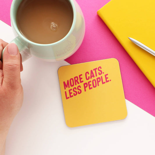 More Cats Less People Coaster