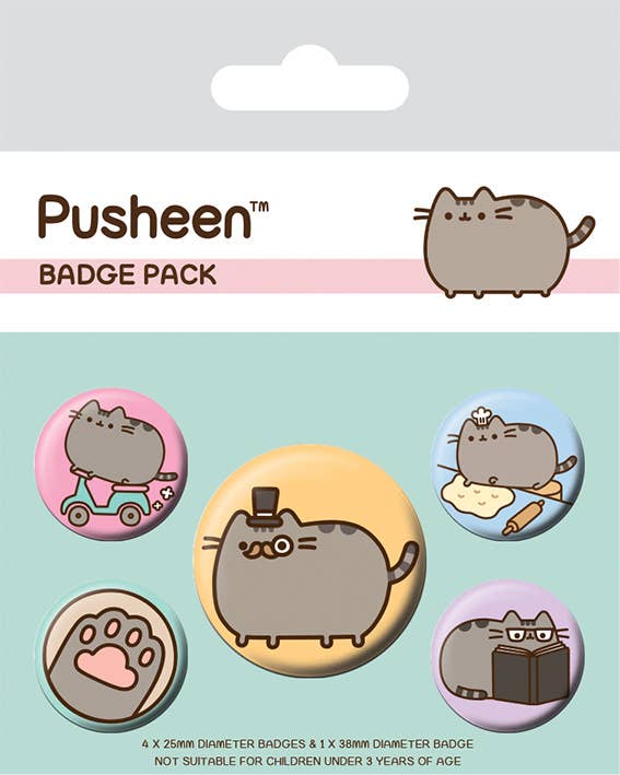 Pusheen (Fancy) Badge Pack