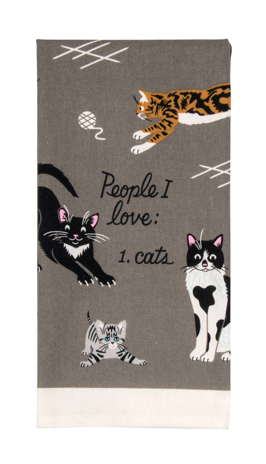 People I Love: Cats Tea Towel