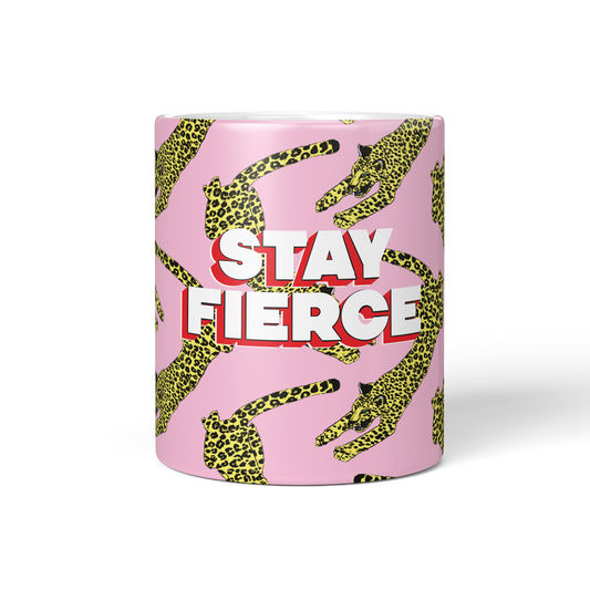 Stay Fierce Leopard Mug