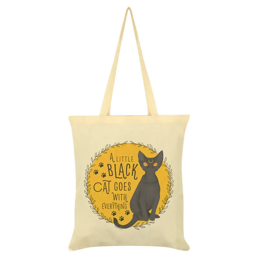 A Little Black Cat Goes With Everything Tote Bag