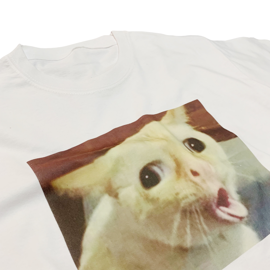 Cat Meme T-Shirt Gagging Cat