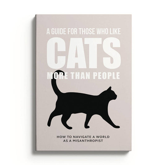 Like Cats More Than People Paperback Notebook