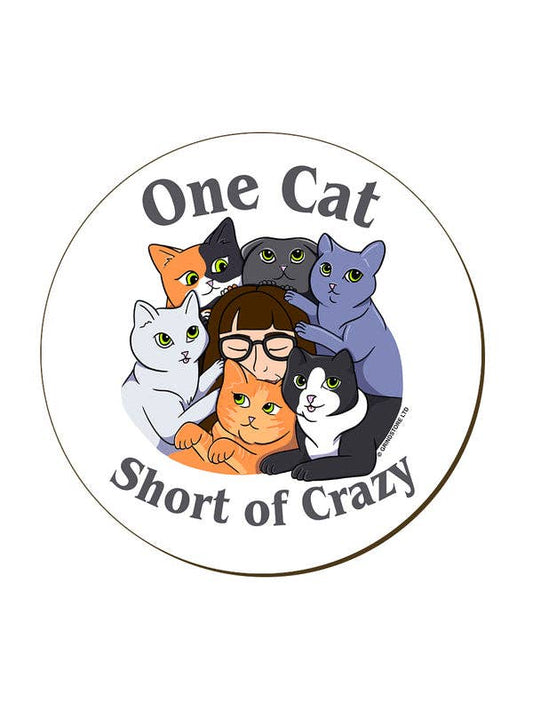 One Cat Short of Crazy Coaster