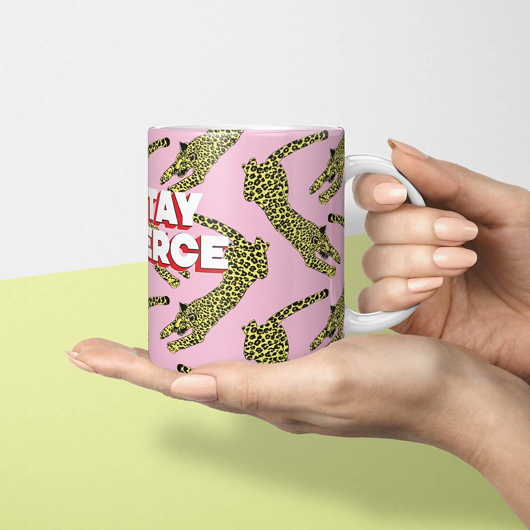 Stay Fierce Leopard Mug