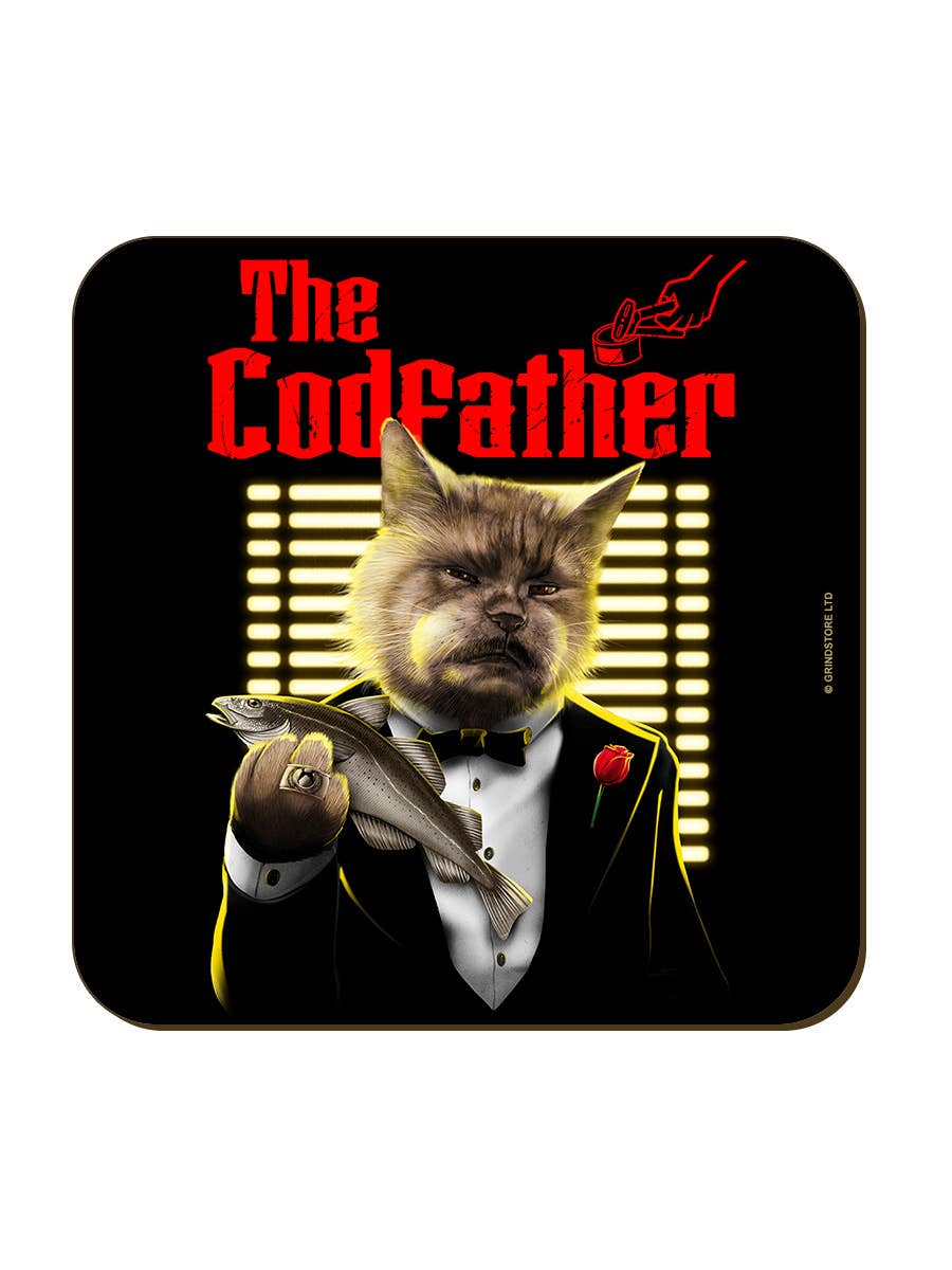 Horror Cats The Codfather Coaster