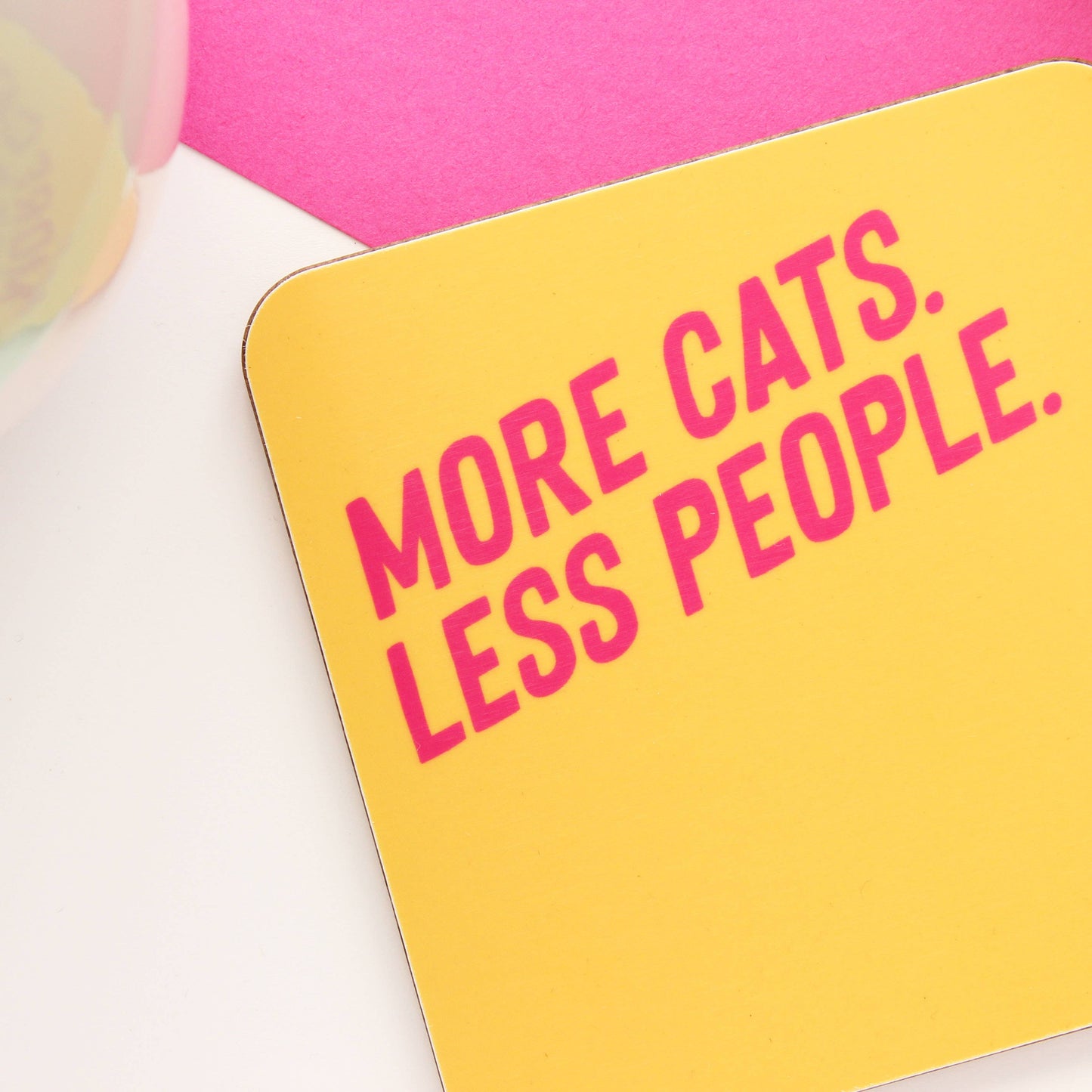 More Cats Less People Coaster